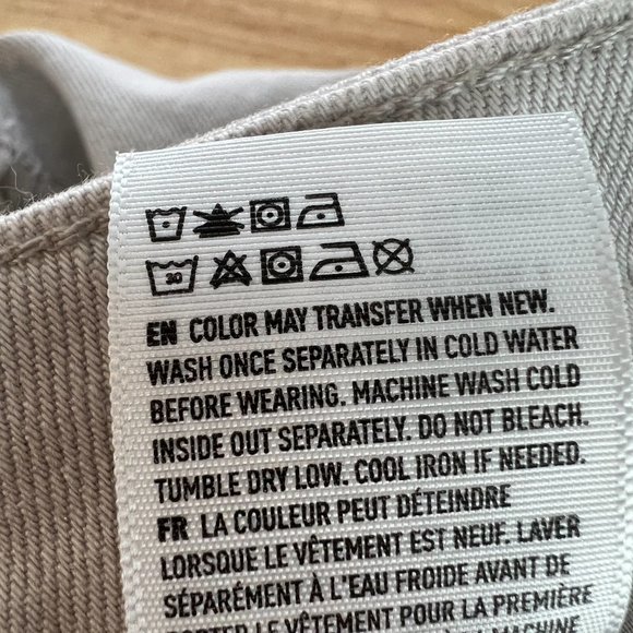 American Eagle Mom Jeans High Rise Distressed Destroyed Grey Denim Size 0 - Picture 8 of 12